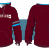 3. Sublimated Maroon Hoodie